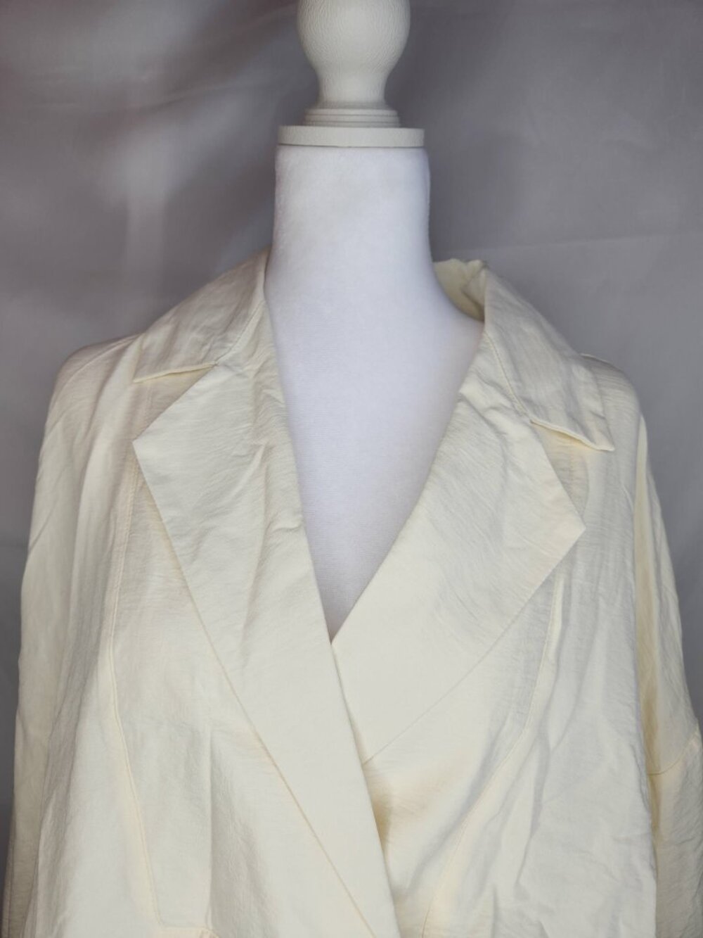 Collared Cream Blouse - Picture 2 of 5